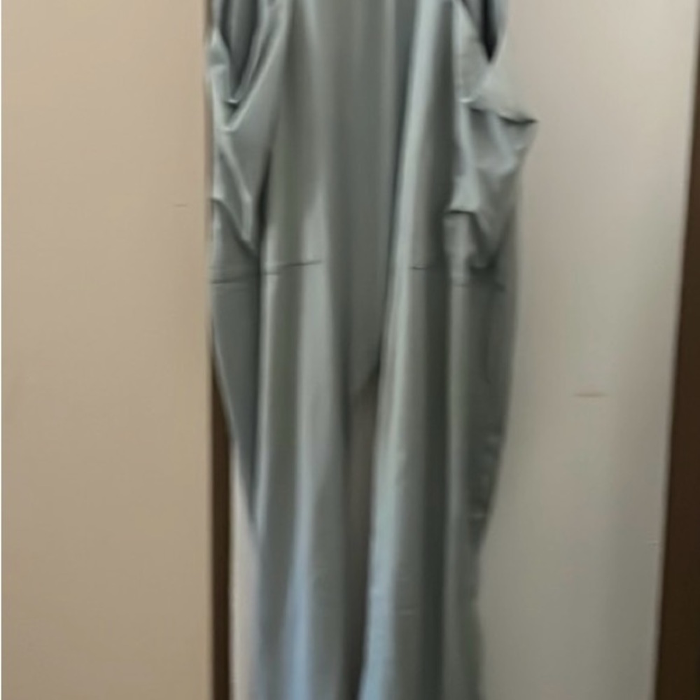 Sleek Sage Green Jumpsuit with Pockets